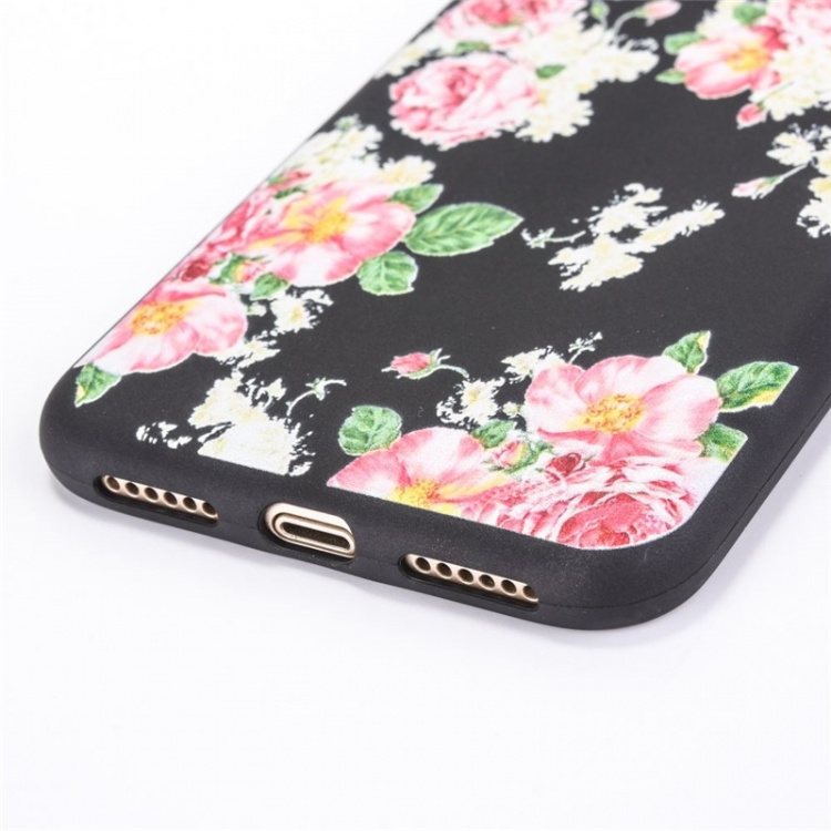 Achtercover voor iPhone X/XS, Bloemen