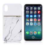 Zacht TPU hoesje voor iPhone X/XS, Wit marmer Zacht TPU hoesje voor iPhone X/XS, Wit marmer