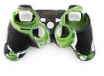 Siliconen grip voor controller, PlayStation 3, Camouflage Groen
