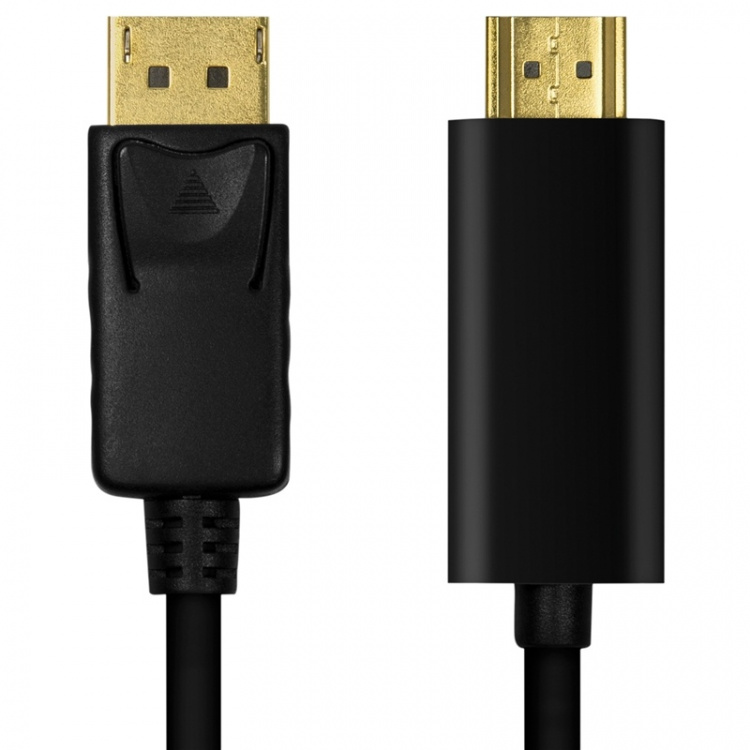 LogiLink DisplayPort 1.2 -> HDMI 1.4K 2m Zwart LogiLink DisplayPort 1.2 -> HDMI 1.4K 2m Zwart