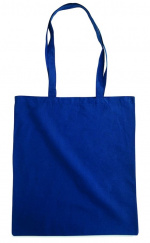Stoffen tas met lange hengsels - marineblauw