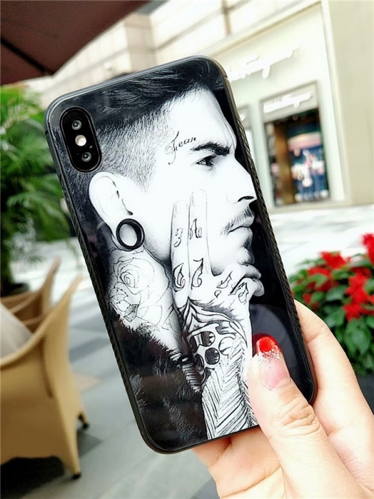 Gehard glas, TPU, iPhone 7/8/SE(2nd), Angst