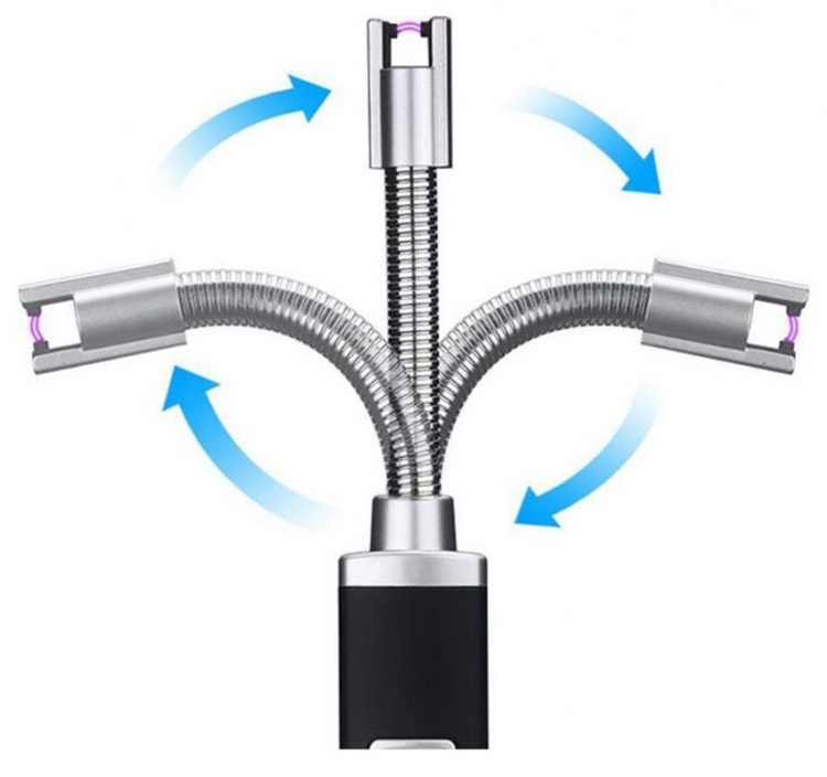 USB Aansteker Lang - Zwart