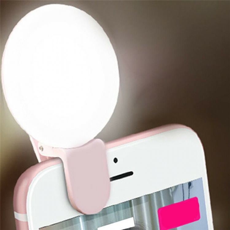 Selfie Light Clip - Roze