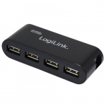LogiLink USB 2.0-hub 4-port Svart (UA0085)