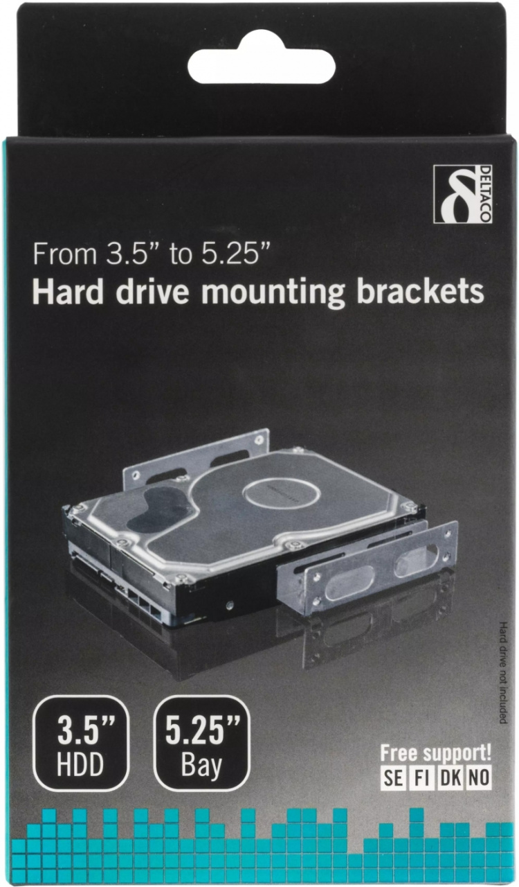 DELTACO Fästvinklar till 3,5 DELTACO Fästvinklar till 3,5