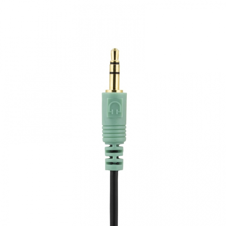 DELTACO hörlurar med volymkontroll 2,5 m kabel, svart