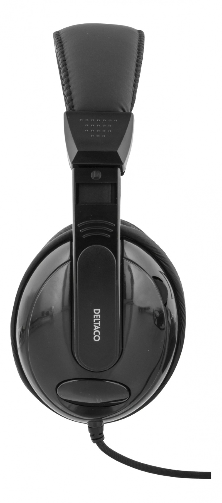 DELTACO hörlurar med volymkontroll 2,5 m kabel, svart