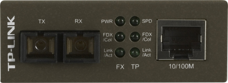 TP-LINK, Fiber SC multimode - TP(RJ45), 10/100 Mbps, 2 km