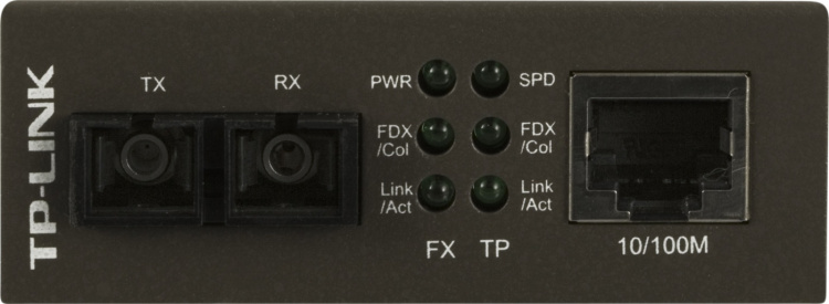 TP-LINK, Fiber SC singlemode - TP(RJ45), 10/100 Mbps, 20 km