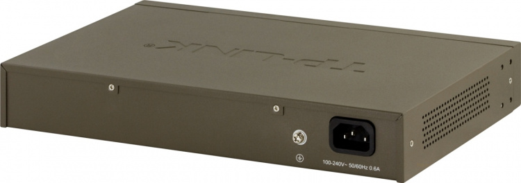 TP-LINK, nätverksswitch, 24-ports 10/100/1000Mbps, RJ45, metall, 19