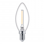 Philips LED E14 Kron 15W Klar 136lm Philips LED E14 Kron 15W Klar 136lm
