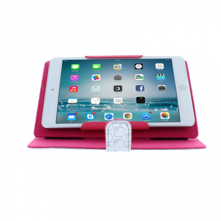 HELLO KITTY Tablet Folder Silver 7-8tum Universal