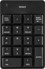 DELTACO trådlöst numeriskt tangentbord, USB, 10m räckvidd, svart DELTACO trådlöst numeriskt tangentbord, USB, 10m räckvidd, svart