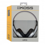 KOSS Stereo OverEar Headphones UR10, Silver KOSS Stereo OverEar Headphones UR10, Silver