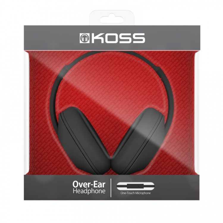 Koss Earphones UR23iK Black Over-Ear with one touch mic