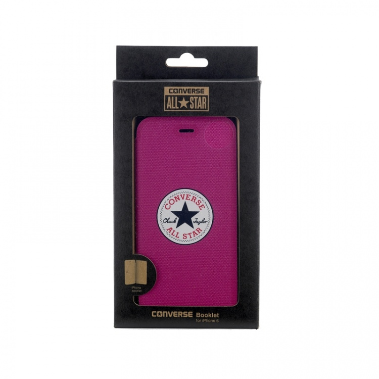 CONVERSE iPhone6 Plus Booklet Pink Canvas