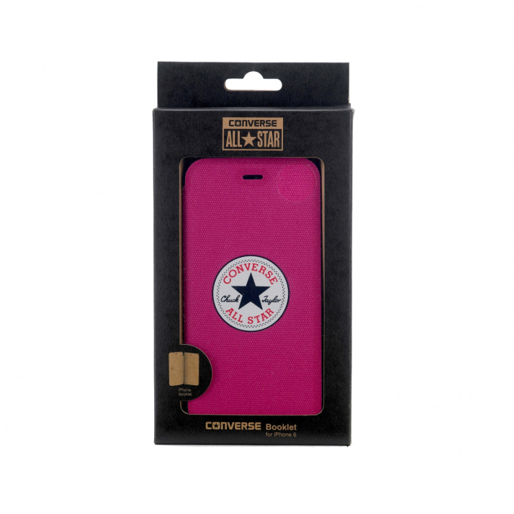 CONVERSE iPhone6 Plus Booklet Pink Canvas