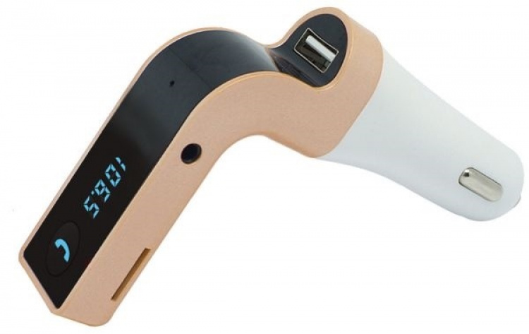 FM-zender met Bluetooth handsfree (Goud) FM-zender met Bluetooth handsfree (Goud)