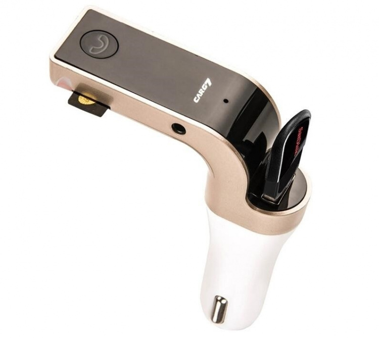 FM-zender met Bluetooth handsfree (Goud) FM-zender met Bluetooth handsfree (Goud)