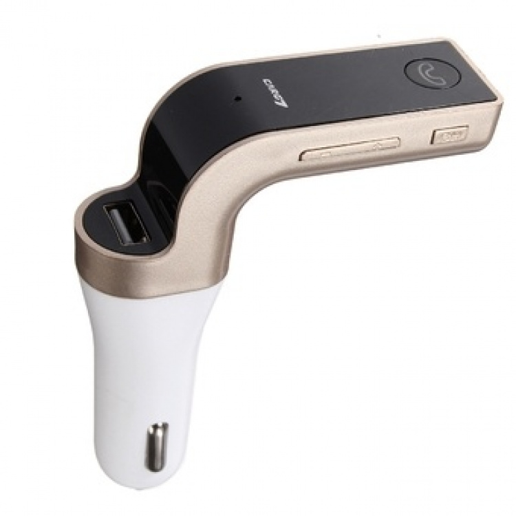 FM-zender met Bluetooth handsfree (Goud) FM-zender met Bluetooth handsfree (Goud)