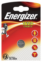 Energizer Lithium-Knoopcelbatterij CR1620 | 3 V DC | 81 mAh | 1-Blister | Zilver