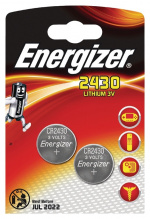 Energizer Lithium-Knoopcelbatterij CR2430 | 3 V DC | 320 mAh | 2-Blister | Zilver Energizer Lithium-Knoopcelbatterij CR2430 | 3 V DC | 320 mAh | 2-Blister | Zilver