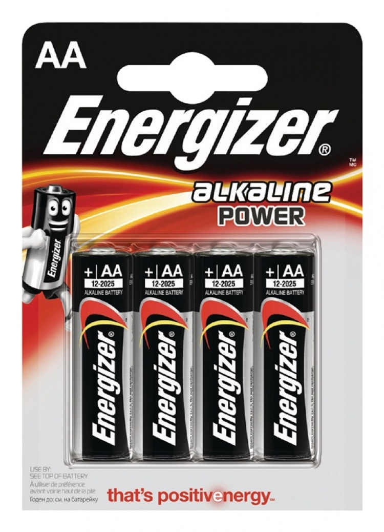 Energizer Alkaline-Batterij AA | 1.5 V DC | 4-Blister Energizer Alkaline-Batterij AA | 1.5 V DC | 4-Blister