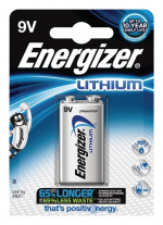 Energizer Lithium Batterij 9V | 1000 mAh | 1-Blister Energizer Lithium Batterij 9V | 1000 mAh | 1-Blister