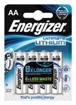 Energizer Lithium Batterij AA | 1.5 V DC | 3000 mAh | 4-Blister | Zilver Energizer Lithium Batterij AA | 1.5 V DC | 3000 mAh | 4-Blister | Zilver