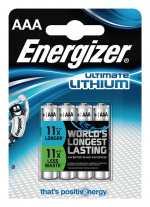 Energizer Lithium Batterij AAA | 1.5 V DC | 1250 mAh | 4-Blister | Zilver Energizer Lithium Batterij AAA | 1.5 V DC | 1250 mAh | 4-Blister | Zilver