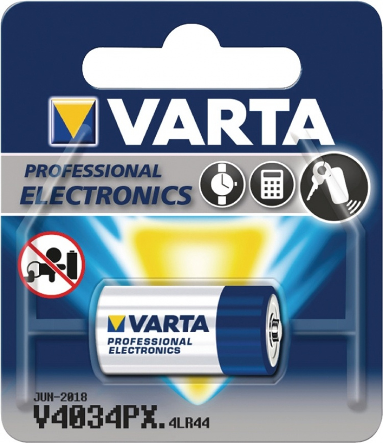 Varta Alkaline-Batterij LR44 | 6 V DC | 170 mAh | 1-Blister | Blauw / Zilver
