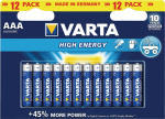 Varta Alkaline Batterij AAA 1.5 V High Energy 12-Pack
