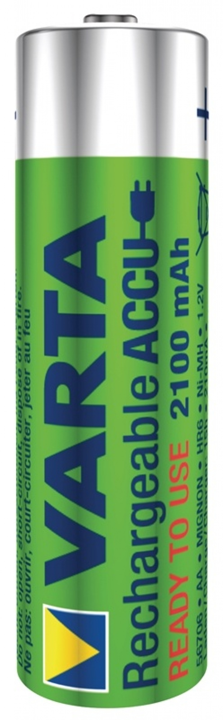 Varta Oplaadbare NiMH-Batterij AA | 1.2 V DC | 2100 mAh | 4-Blisterkaart Varta Oplaadbare NiMH-Batterij AA | 1.2 V DC | 2100 mAh | 4-Blisterkaart