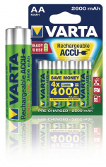 Varta Oplaadbare NiMH-Batterij AA | 1.2 V DC | 2500 mAh | 4-Blisterkaart Varta Oplaadbare NiMH-Batterij AA | 1.2 V DC | 2500 mAh | 4-Blisterkaart