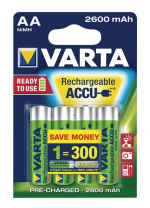 Varta Oplaadbare NiMH-Batterij AA | 1.2 V DC | 2500 mAh | 4-Blisterkaart Varta Oplaadbare NiMH-Batterij AA | 1.2 V DC | 2500 mAh | 4-Blisterkaart