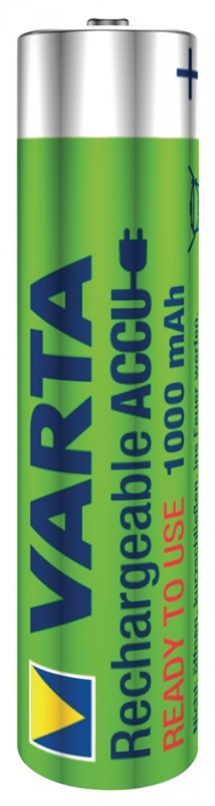 Varta Oplaadbare NiMH-Batterij AAA | 1.2 V DC | 1000 mAh | Voorgeladen | 4-Blisterkaart Varta Oplaadbare NiMH-Batterij AAA | 1.2 V DC | 1000 mAh | Voorgeladen | 4-Blisterkaart