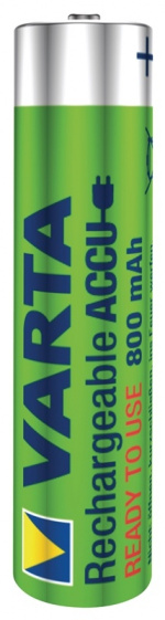 Varta Oplaadbare NiMH-Batterij AAA | 1.2 V DC | 800 mAh | Voorgeladen | 4-Blisterkaart Varta Oplaadbare NiMH-Batterij AAA | 1.2 V DC | 800 mAh | Voorgeladen | 4-Blisterkaart