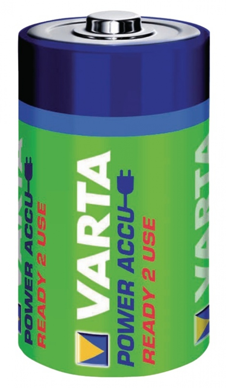Varta Oplaadbare NiMH-Batterij C | 1.2 V DC | 3000 mAh | Voorgeladen | 2-Blister | HR14 | Geel / Groen Varta Oplaadbare NiMH-Batterij C | 1.2 V DC | 3000 mAh | Voorgeladen | 2-Blister | HR14 | Geel / Groen