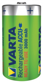 Varta Oplaadbare NiMH-Batterij D | 1.2 V DC | 3000 mAh | Voorgeladen | 2-Blister | HR20 | Geel / Groen Varta Oplaadbare NiMH-Batterij D | 1.2 V DC | 3000 mAh | Voorgeladen | 2-Blister | HR20 | Geel / Groen