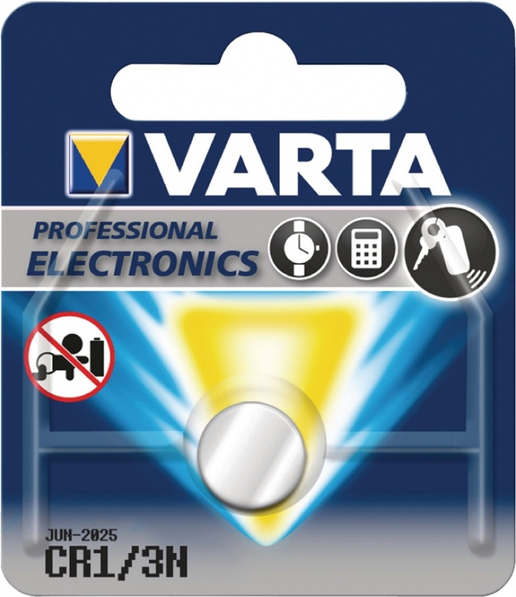 Varta Lithium Knoopcel Batterij CR1/3N | 3 V | 170 mAh | 1-Blister Varta Lithium Knoopcel Batterij CR1/3N | 3 V | 170 mAh | 1-Blister