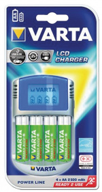 Varta NiMH-Batterijlader AA / AAA | 1.2 V DC | 4x AA/HR6 2600 mAh | Druppelladen | Euro / Type-C (CEE 7/16) | Batterijtype: AA
