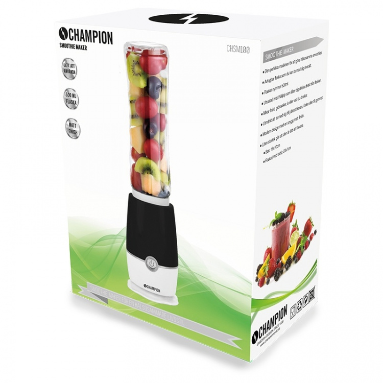 Champion Smoothie Maker 180W SM110 Zwart/Wit Champion Smoothie Maker 180W SM110 Zwart/Wit
