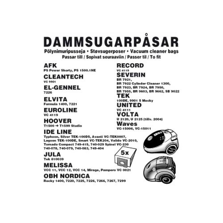 Champion Dammpåsar OBH Nordica m.fl. 5st Champion Dammpåsar OBH Nordica m.fl. 5st