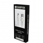 Champion USB-A naar Lightning-kabel 1m wit