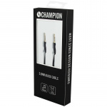 Champion 3,5mm audiokabel 1m zwart