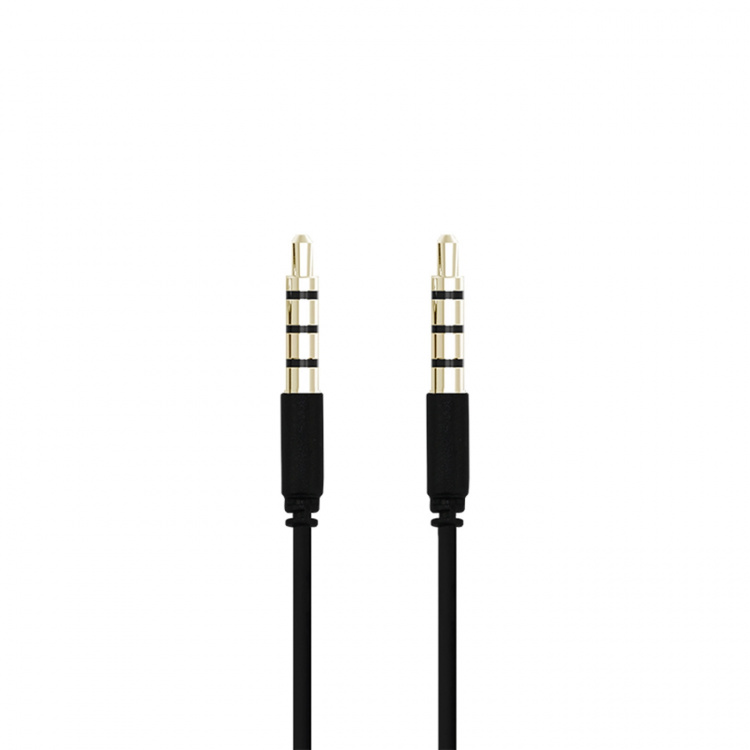 Champion 3,5mm audiokabel 1m zwart