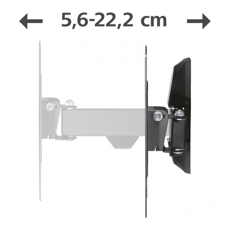 HAMA Väggfäste Fullmotion 1arm 1ST Vesa 200x200 Svart