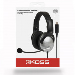 KOSS Headset SB45 USB On-Ear Silver/Svart KOSS Headset SB45 USB On-Ear Silver/Svart