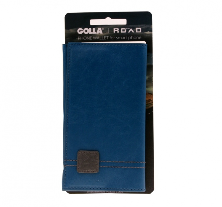 Smartphone Wallet Bill for Sa msung Galaxy S4, Blue/Grey Smartphone Wallet Bill for Sa msung Galaxy S4, Blue/Grey